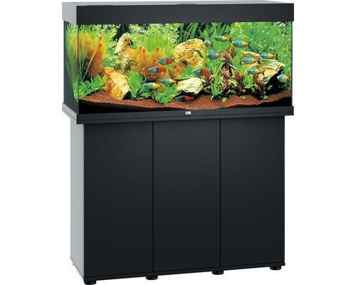 Juwel Aquarium Aquarium combination JUWEL Rio 180 SBX with LED lighting, heater, filter and black base cabinet