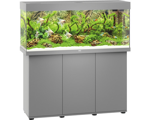 Juwel Aquarium Aquarium combination Juwel Rio 240 LED SBX with LED lighting, heater, filter and base cabinet gray