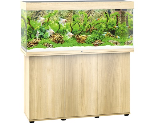 Juwel Aquarium Aquarium combination JUWEL Rio 240 SBX with LED lighting, heater, filter and base cabinet in light wood