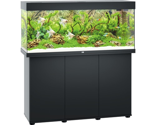 Juwel Aquarium JUWEL Rio 240 SBX aquarium combination with LED lighting, heater, filter and black base cabinet