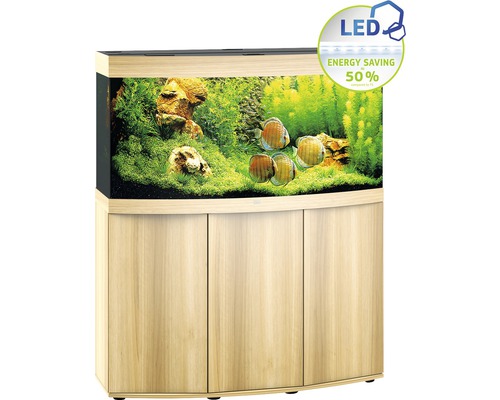 Aquarium combination JUWEL Vision 260 SBX with LED lighting, filter, heater and base cabinet light wood