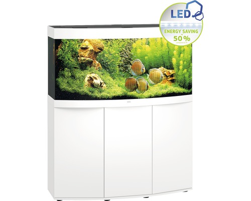Aquarium combination JUWEL Vision 260 SBX with LED lighting, filter, heater and base cabinet white