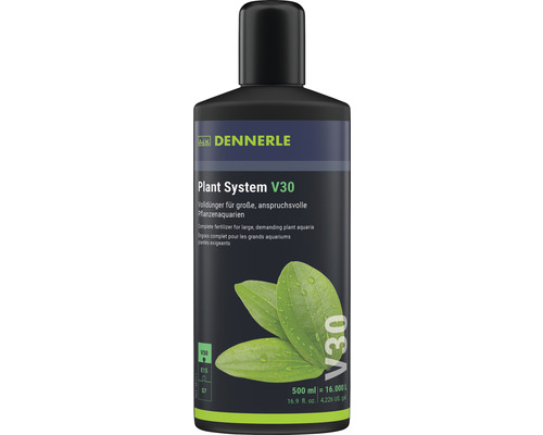 Dennerle Plant System V30 aquarium plant fertilizer, 500ml liquid complete fertilizer