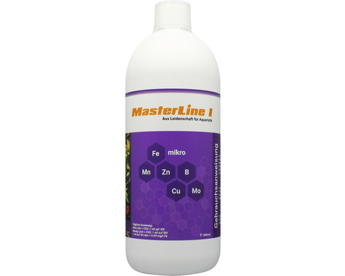 MasterLine I Aquarium Plant Fertilizer 1000 ml Micronutrient Combination Fertilizer