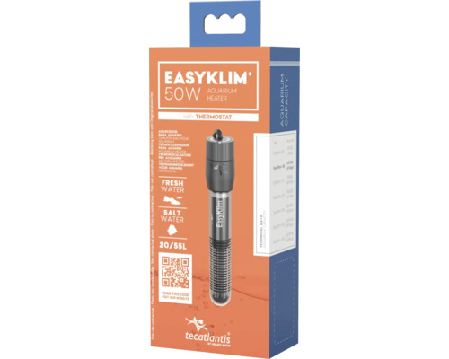 Aquarium control heater Tecatlantis EasyKlim+, heating element, 50 W