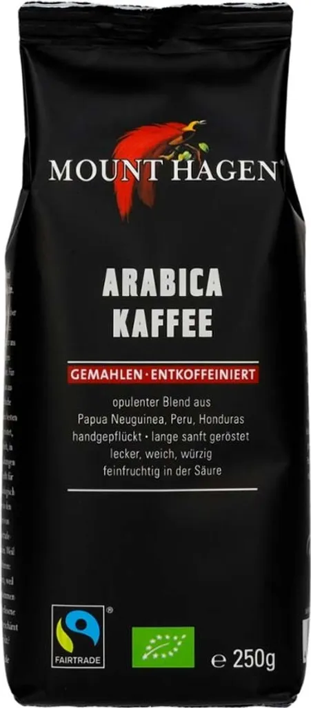 Mount Hagen Arabica coffee - ground decaffeinated 250g