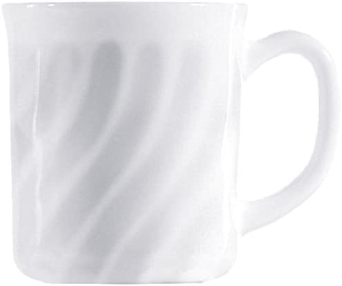 Arcoroc Beaker Trianon Uni Bock Becher 290 Ml, 6 pcs, White, Toughened Opaline Glass