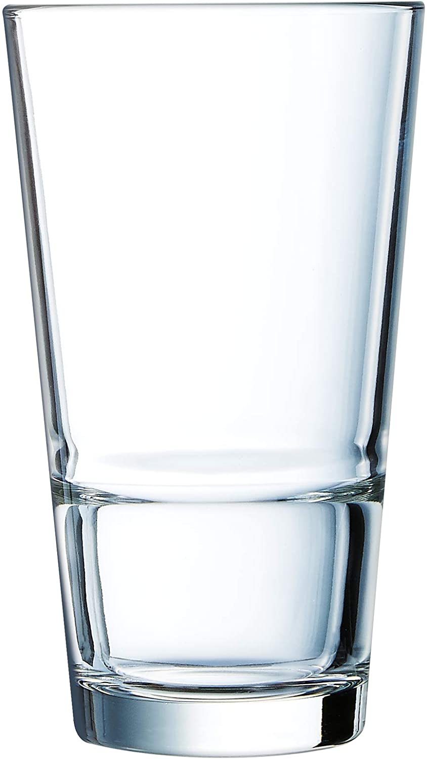 Arcoroc Stack Up Water Glasses, Juice Glasses 6 Pack – All Sizes 650 ml