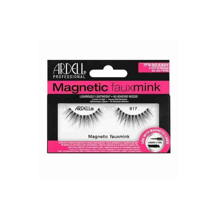 Ardell Magnetic Faux Mink Strip Lashes /817/ Black 1 pair