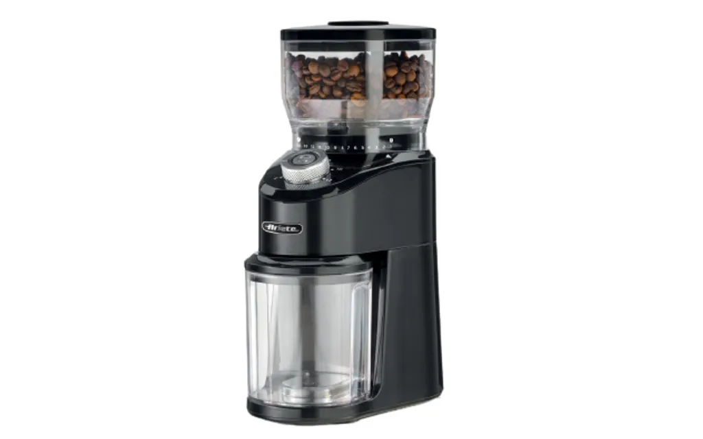 Ariete 3023/00, Mill with grinding mechanism, 200 g, conical burr grinder, stainless steel, black, 12 pieces