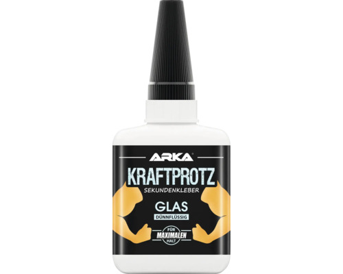 ARKA Kraftprotz Super Glue for Glass, Thin, 50 g