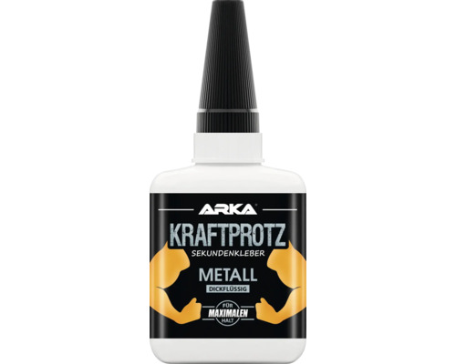 ARKA Kraftprotz Super Glue for Metal, Thick, 50 g