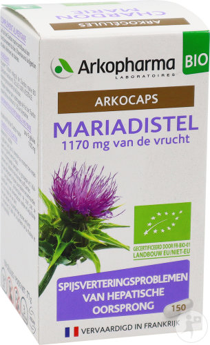 Restaxil Arkopharma Arkocaps Organic Milk Thistle 150 Capsules