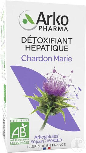 Restaxil Arkopharma Arkocapsules Liver Detoxification Organic Milk Thistle 150 Capsules