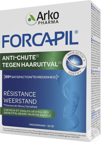 Arkopharma Forcapil Hair and Nails Anti-Hair Loss 30 Tablets