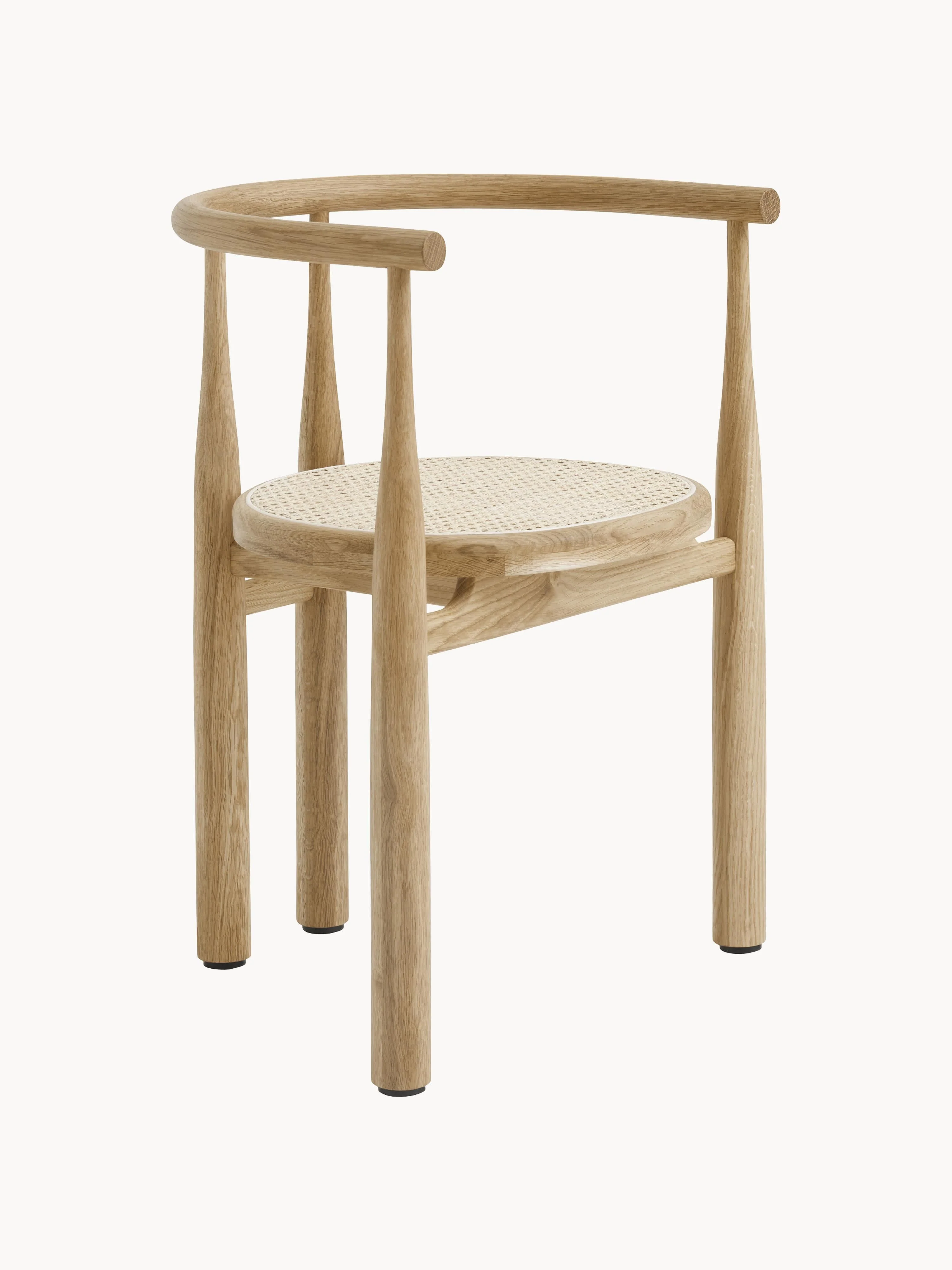 new-works Bukowski armchair made of oak, Beige, oak wood