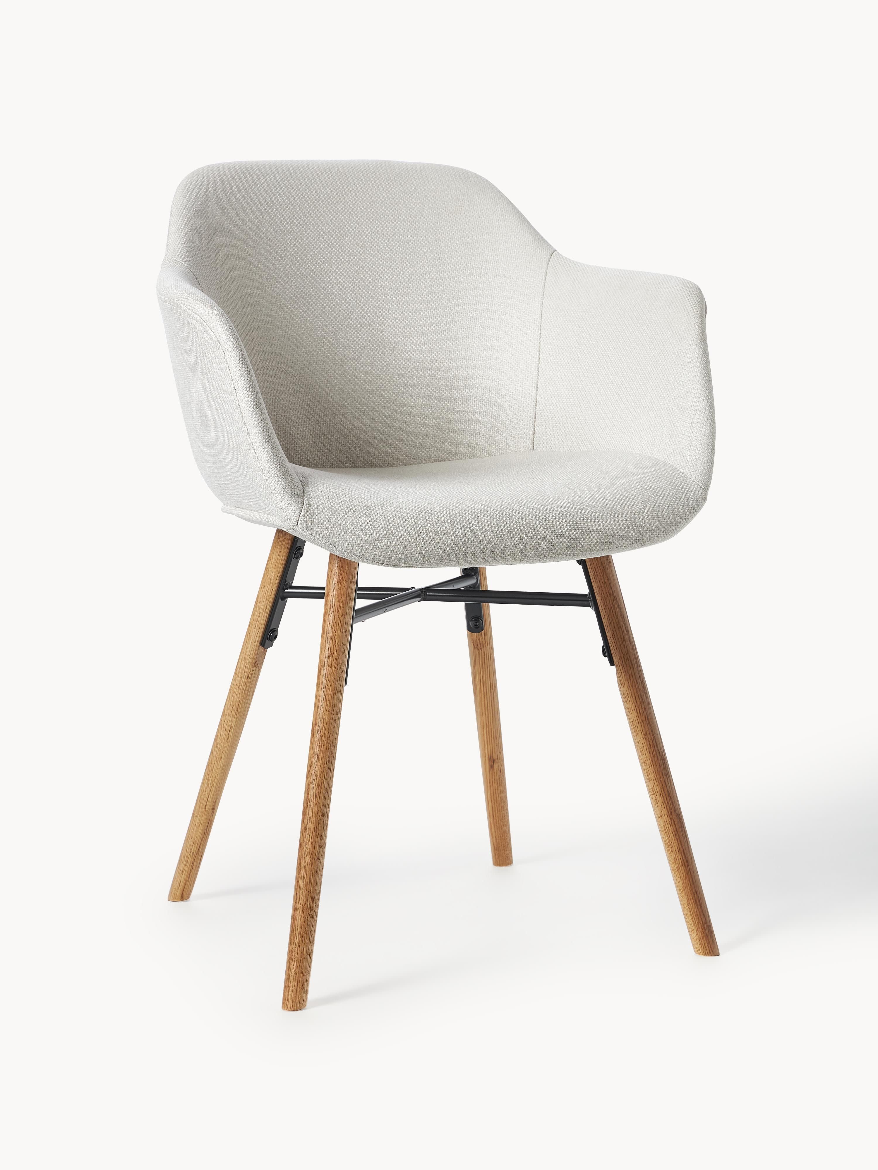 Westwing Collection Fiji armchair with narrow seat shell