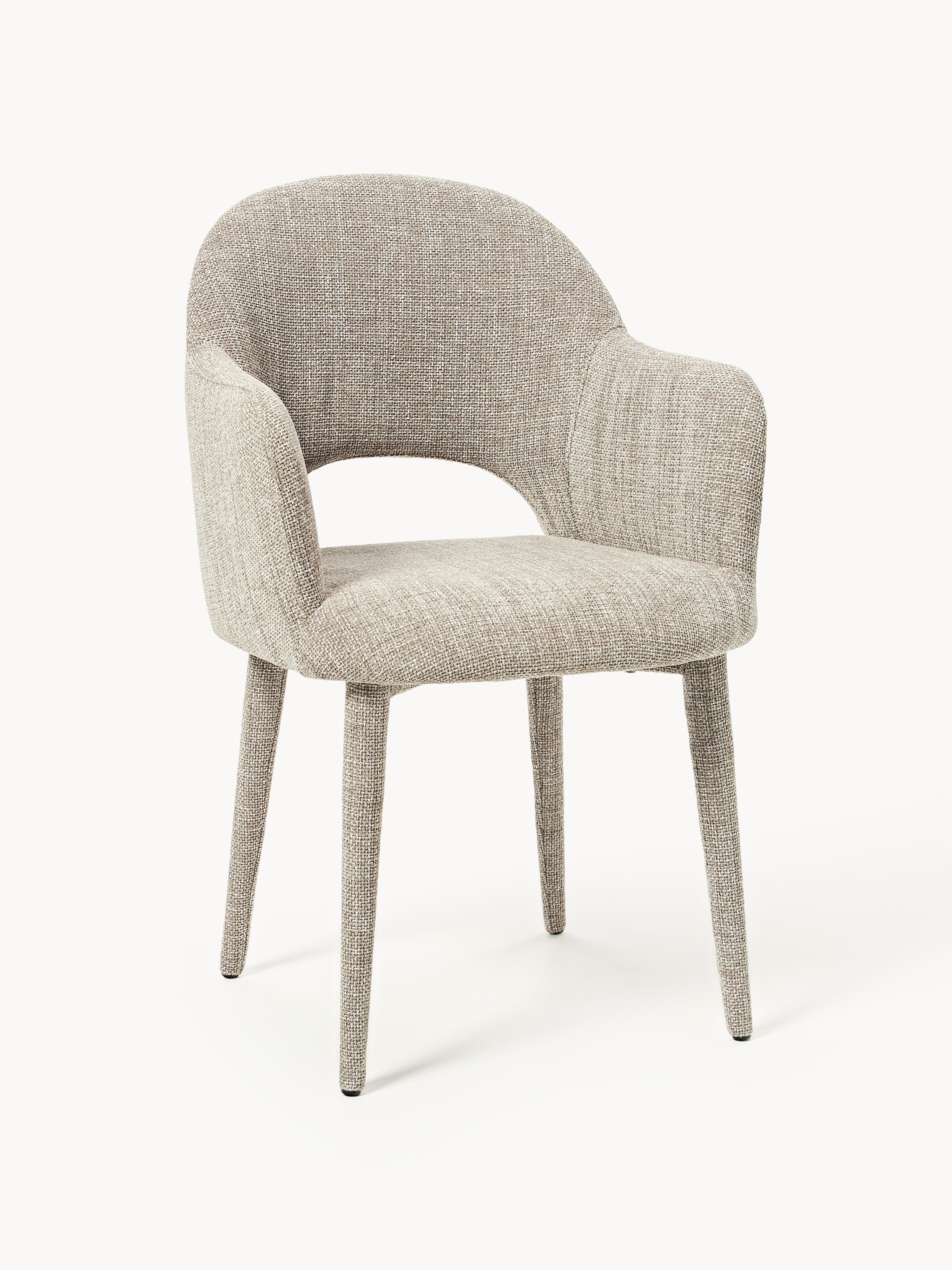 Westwing Collection Rachel armchair - Woven fabric beige