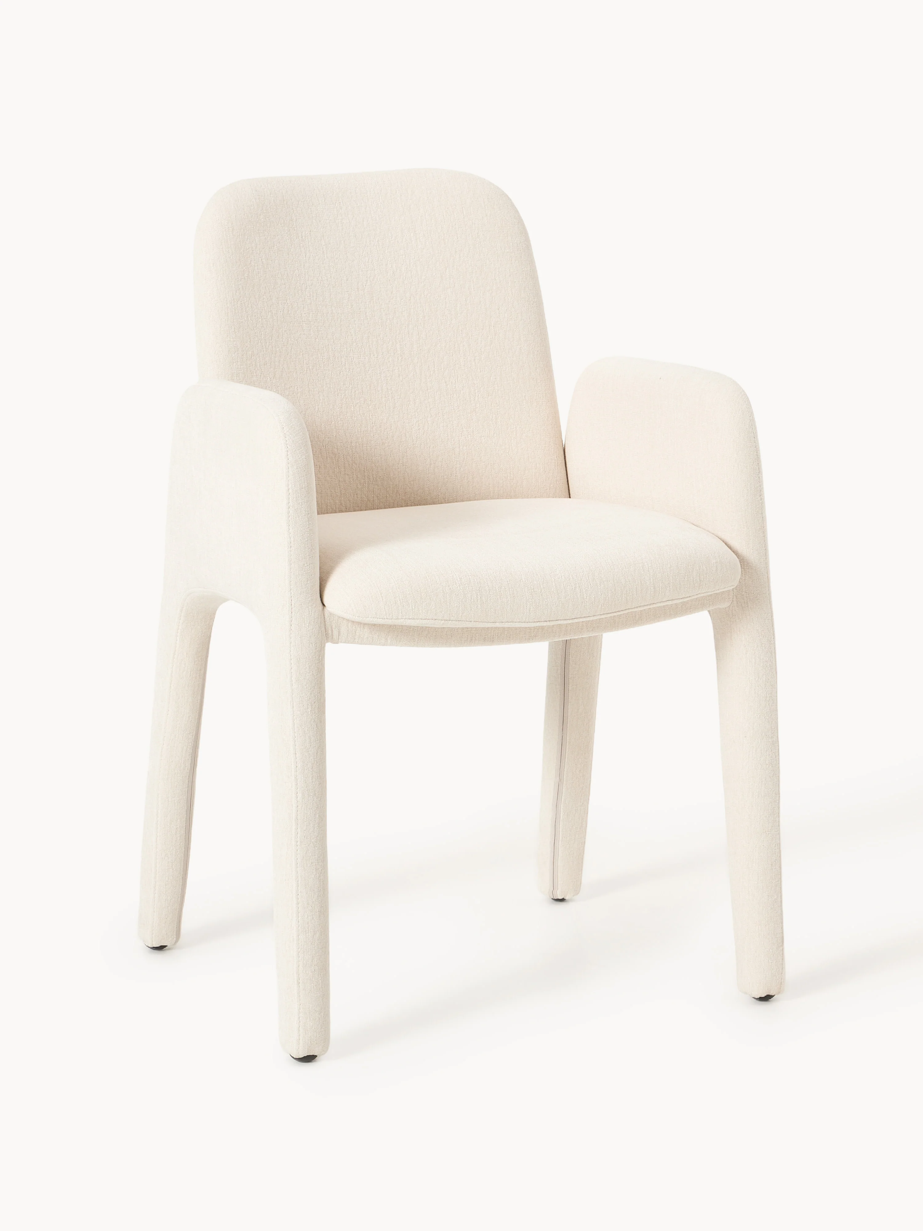 Westwing Collection Selena armchair, Light beige