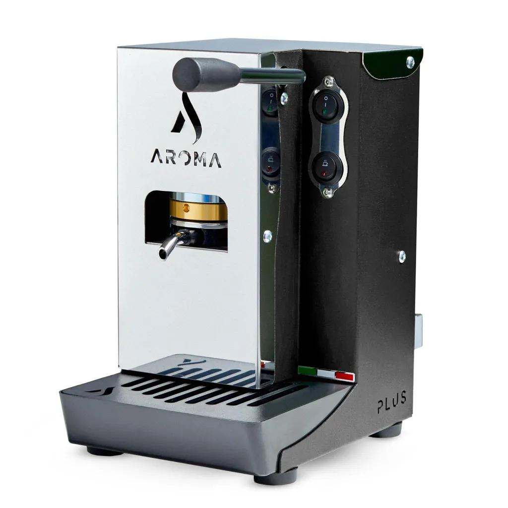 Aroma Plus+ Espresso Machine for Pods | ESE 44 mm | 380 Watts | 15 bar | Black