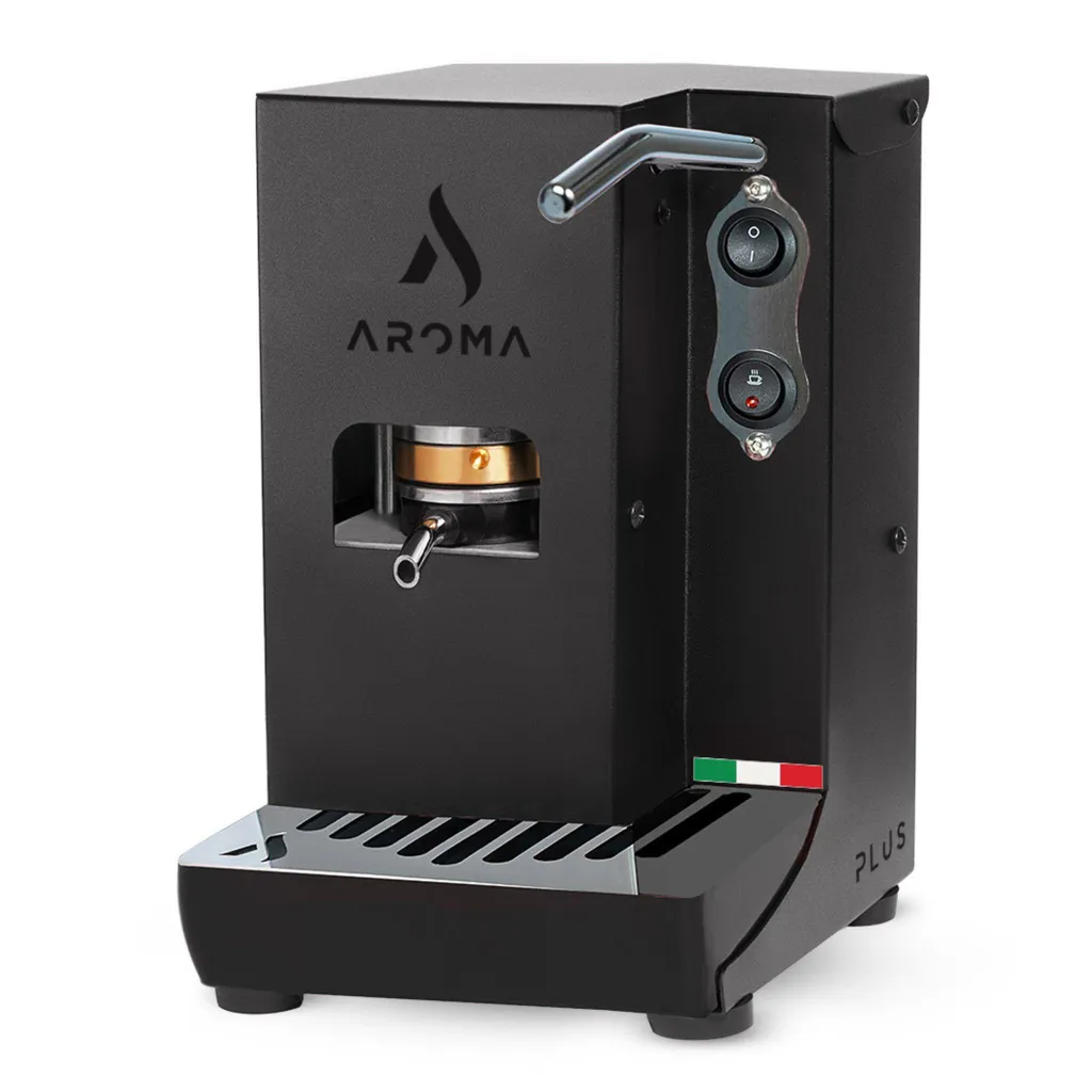Aroma Plus+ Mono Espresso Machine for Pods | ESE 44 mm | 380 Watts | 15 bar | Black
