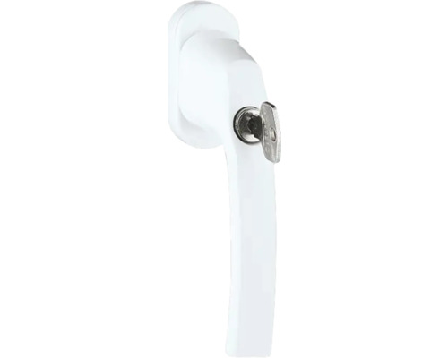 ARON window handle aluminum white lockable (RC2 approved)