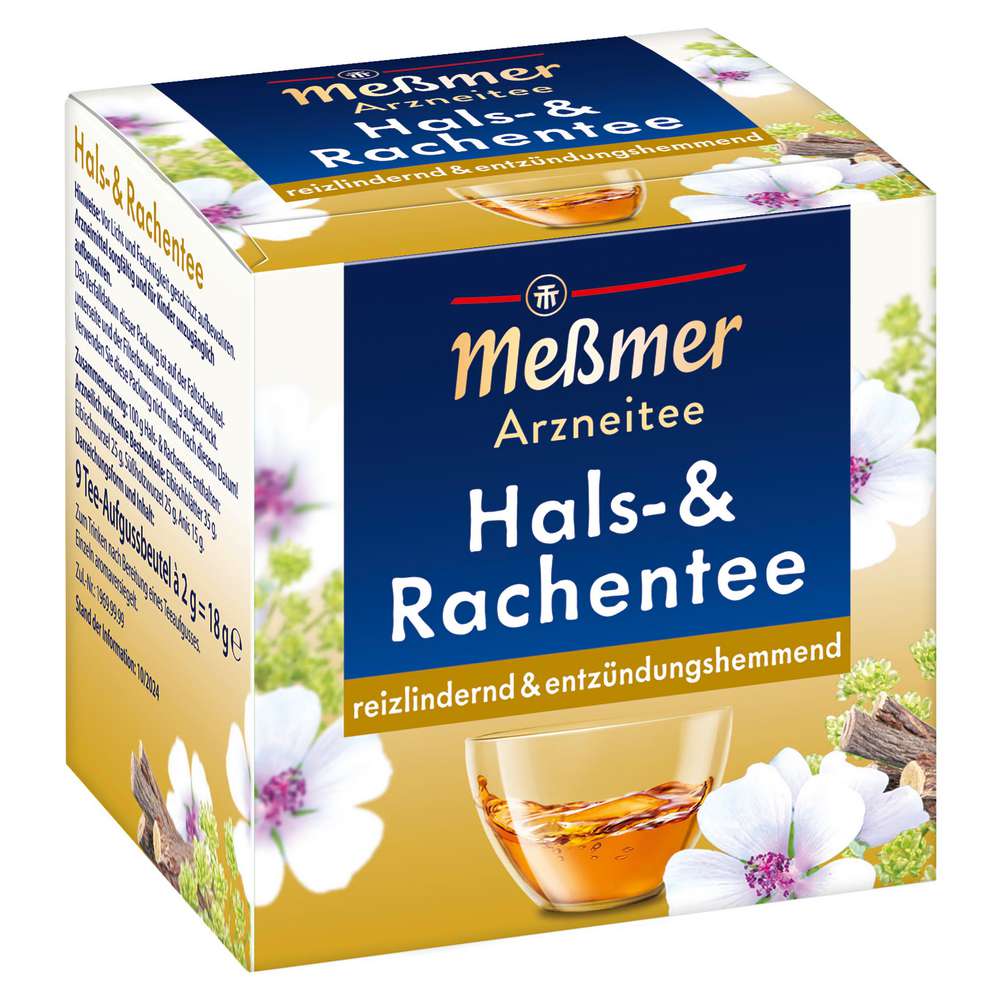 Medicinal tea for throat and pharynx, soothing and anti-inflammatory