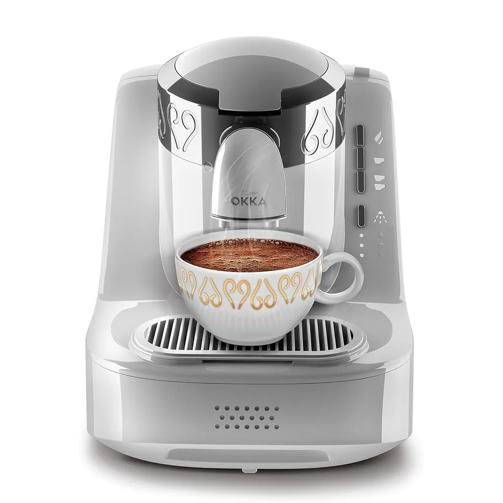 Arzum Okka Turkish Coffee Maker, Fully Automatic, 3 Cup Sizes, Self-Cleaning Function, 950 ml Water Tank, Over-Protection Sensor