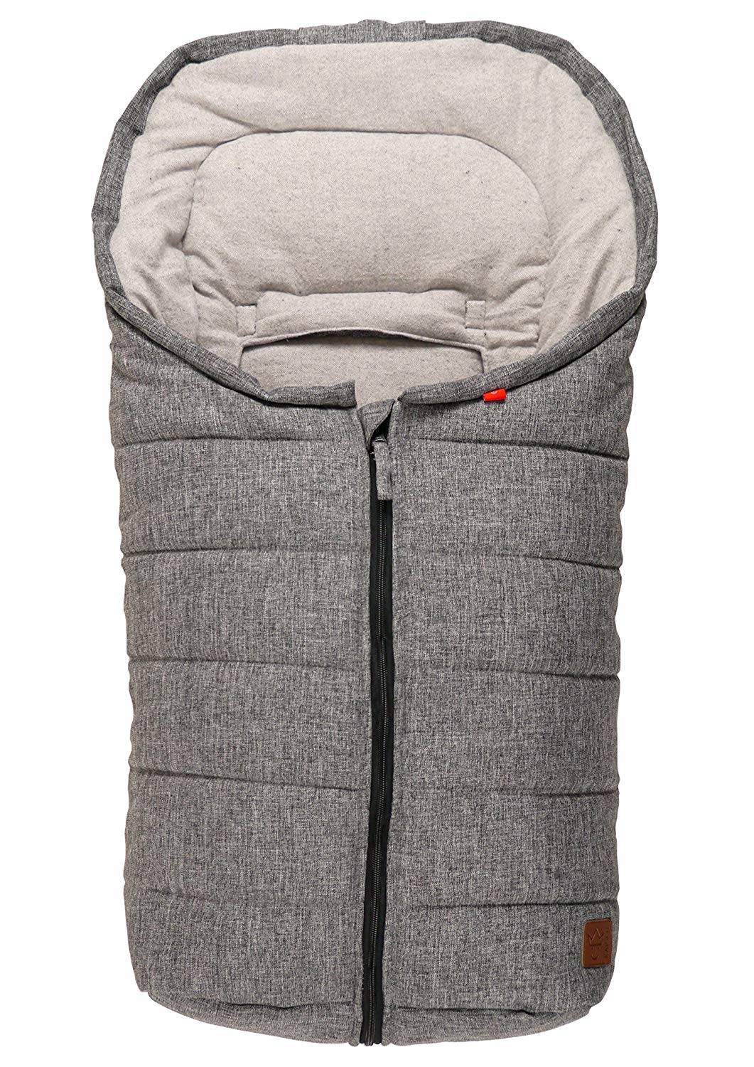 Kaiser 65339225 Anna Baby Cotton Fleece Foot Muff for Belagerung Mix Grey
