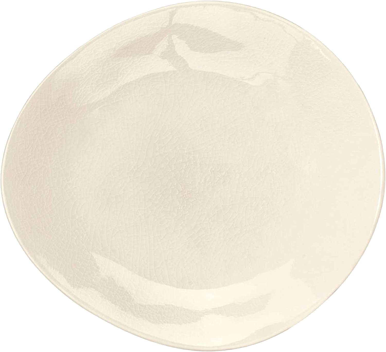 ASA 12026098 19.5 x 7 Inch Dessert Plates – Breakfast Plate in Porcelain – Champagne/Cream