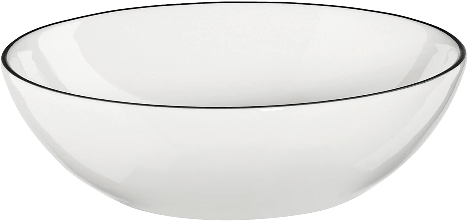 ASA 1908113 Ligne Bowl – Ligne Noire – Bone China Porcelain Diameter 15.5 cm Height 5 cm