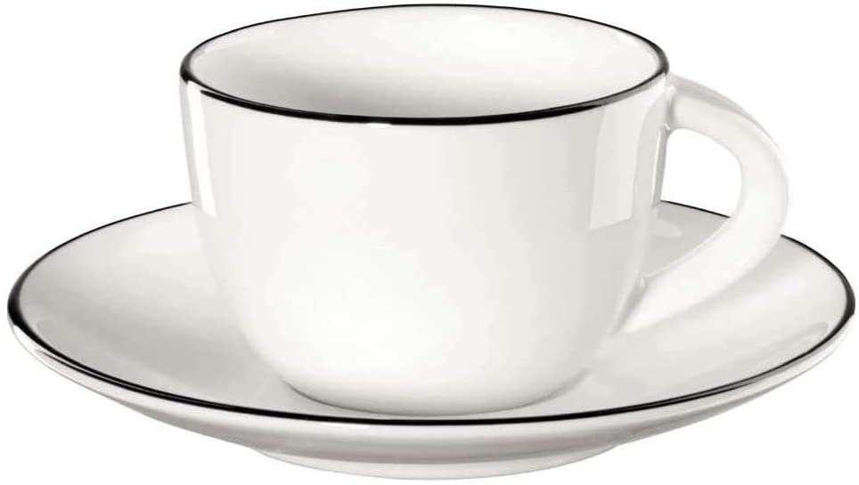 ASA 1912113 LIGNE NOIRE Coffee Mug, Bone China