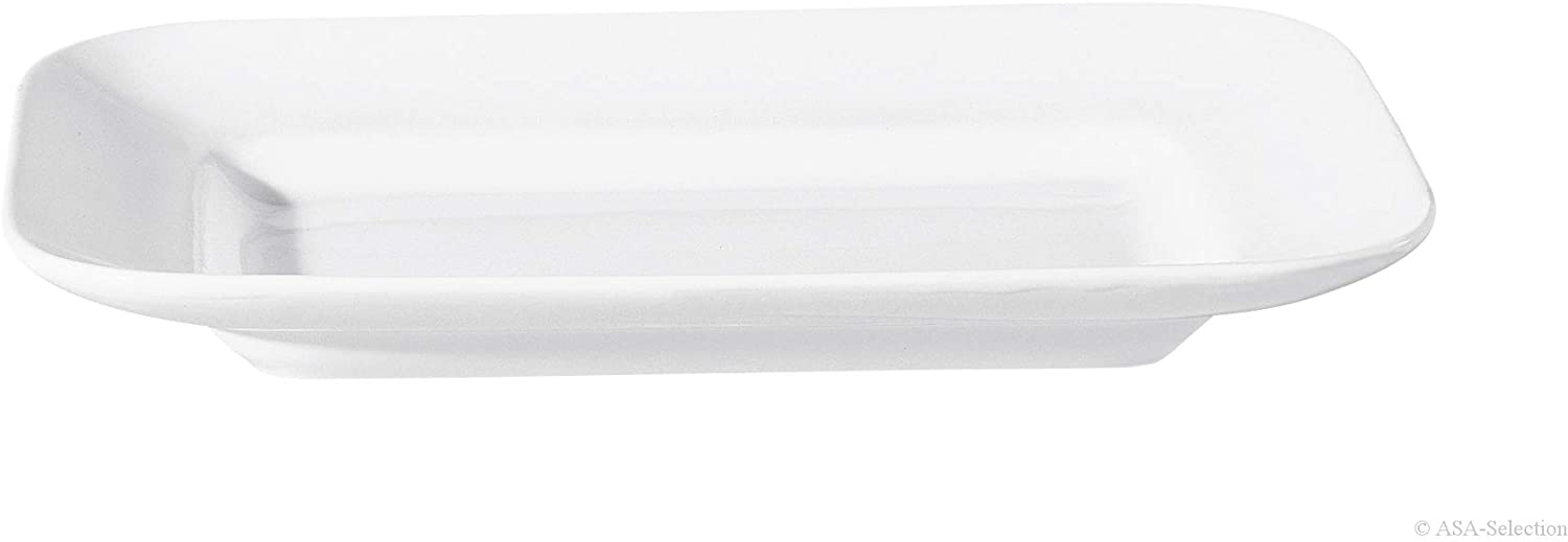 ASA 4731147 Ceramic Platter, 46 x 31 x 4 cm White