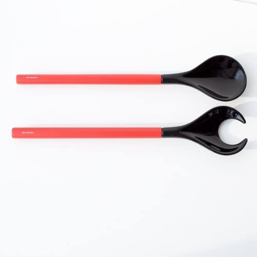 ASA 5214069 Salad Servers Wood 31,50 x 10 x 1 cm, Red/Black