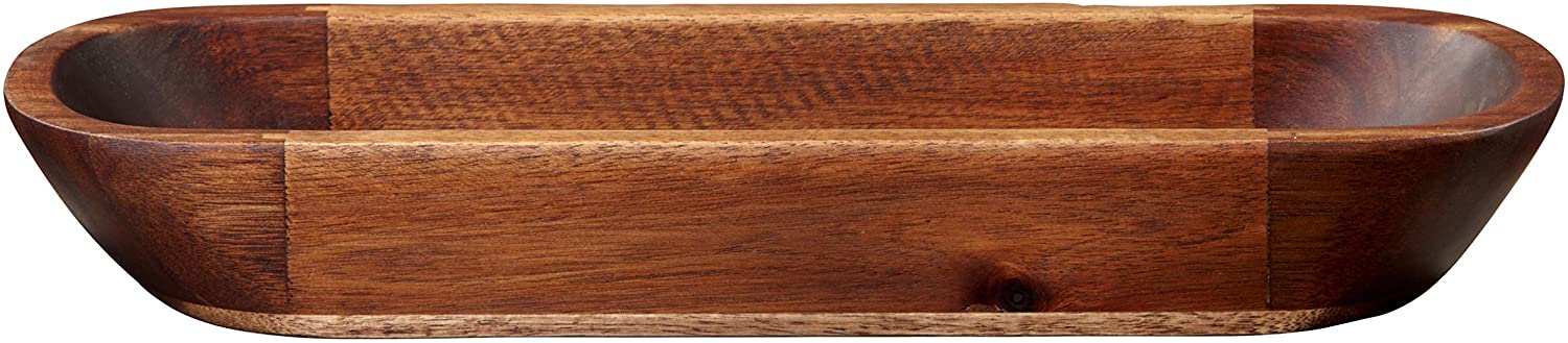 ASA 93913970 Bowl – Wood – Height 4.7 cm – Solid – 38 x 10.5 cm Oval Acacia