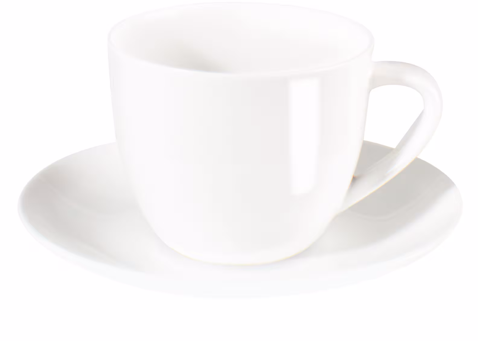 ASA CAPPUCCINO CUP AND SAUCER, 250 ml, White
