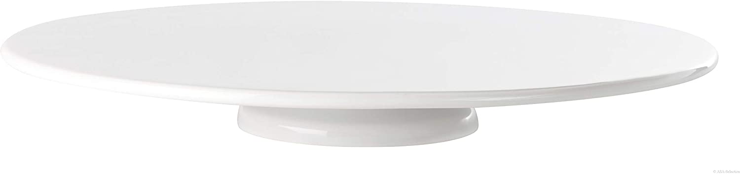 ASA Grande 5799147 Cake Stand, Ceramic, 35 x 35 x 3 cm, White