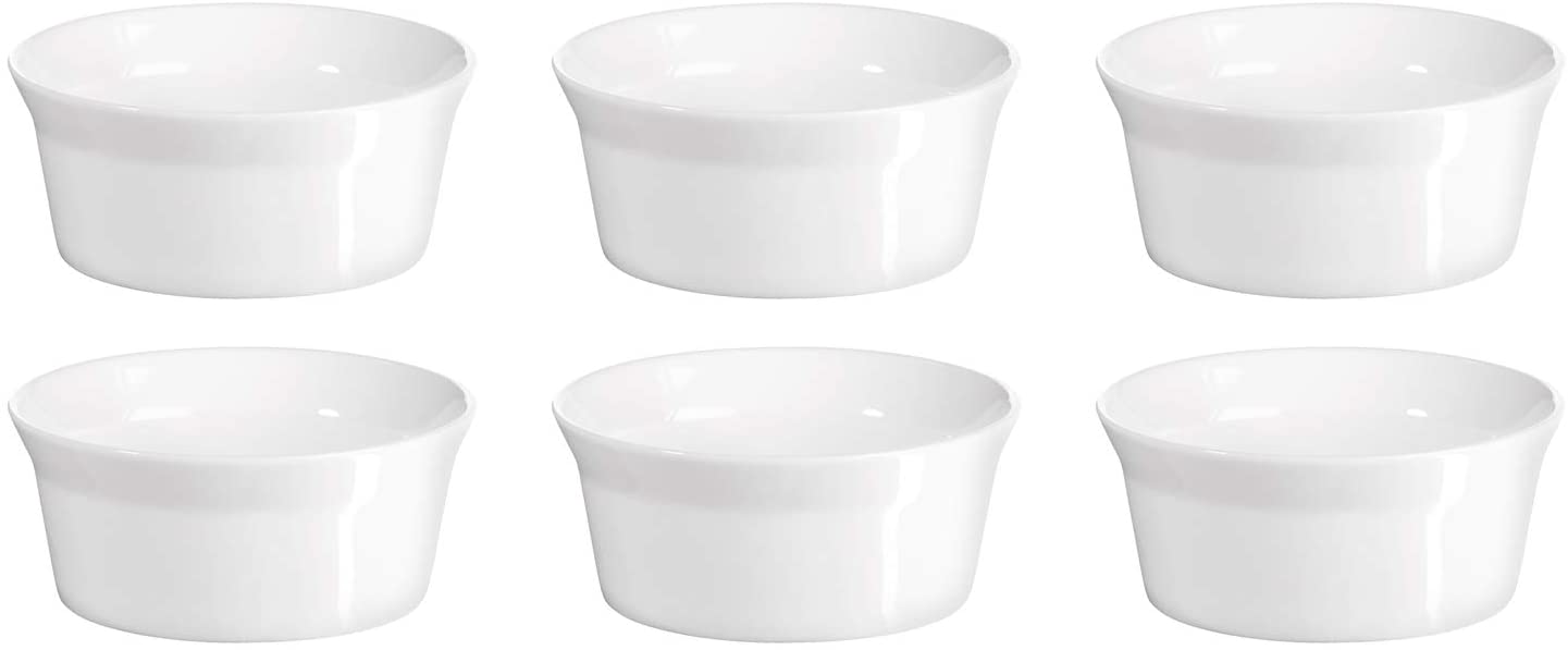 ASA Selection 52010/017 \'250° Poletto\' Soufflé Mould, Round 12 x 5 cm, 250 ml, White (Pack of 6)