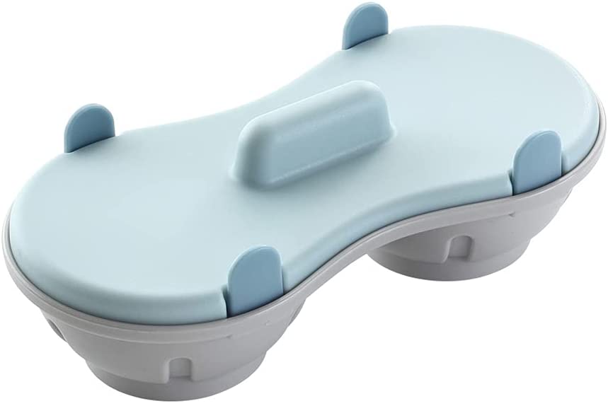 Gobesty Egg Poacher Microwave, Egg Boiler Microwave, Egg Poacher Cup Double Cup Design for 2 Eggs (Dishwasher Safe)