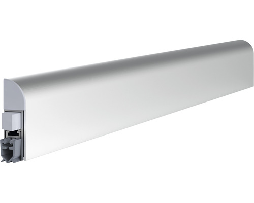 Athmer door seal Wind-Ex 1-310 1-sided length 860 mm aluminum silver anodized