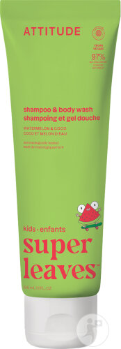 Attitude Super Leaves Kids 2in1 Shampoo Coconut & Watermelon Tube 240ml