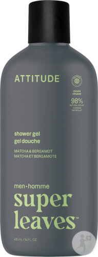 Attitude Super Leaves Men Shower Gel Matcha & Bergamot 415ml