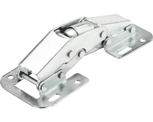 Hettich Screw-on hinge with spring, nickel-plated steel, 1 piece