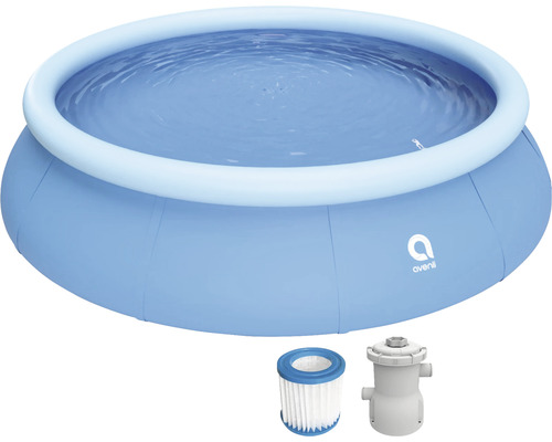 Hornbach Above ground pool Fast-Set-Pool PVC round Ø 360x76 cm incl. cartridge filter system blue