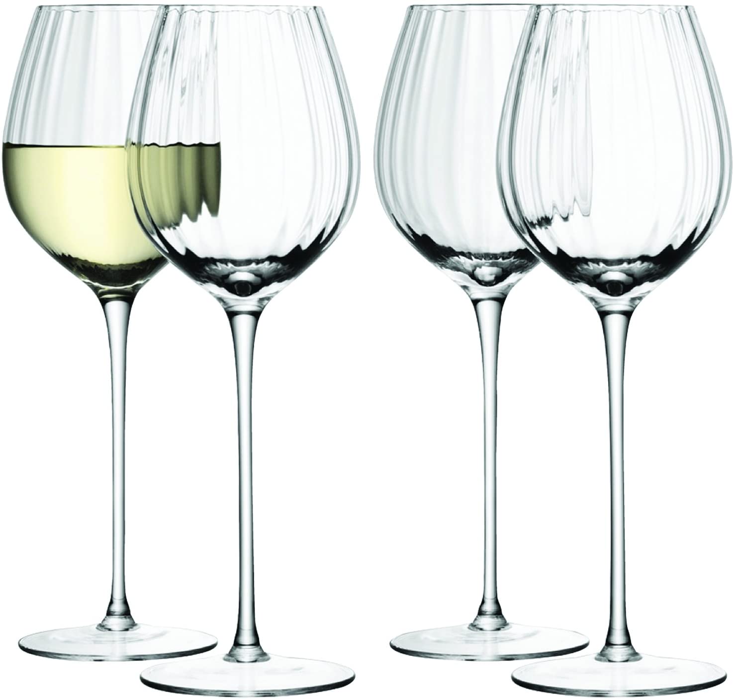 LSA Aurelia White Wine Glass 430 ml Clear Look x 4