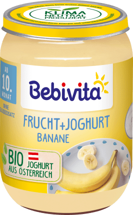 Bebivita Fruit & Yoghurt Banana, from the 10thmonth, 190 g