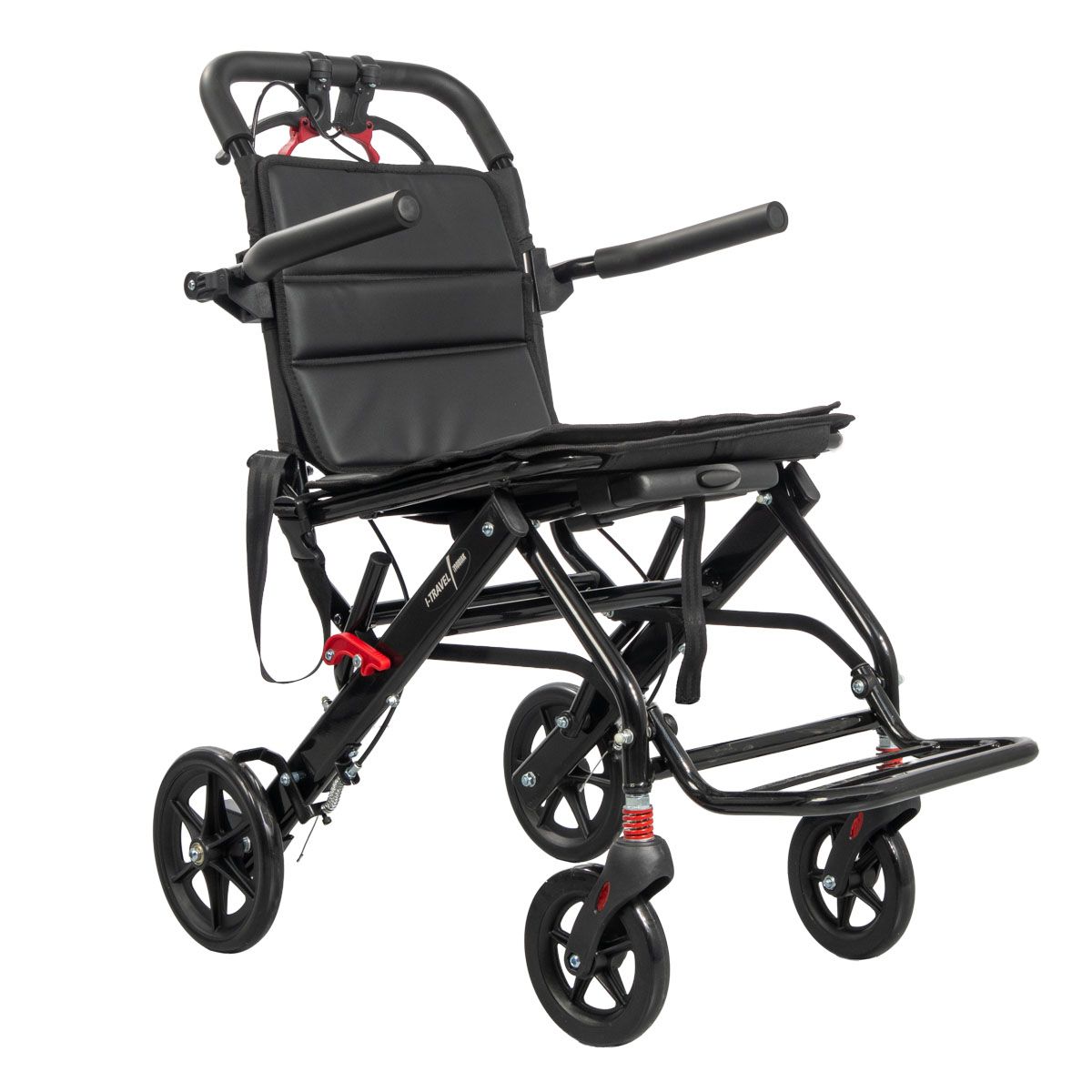 Ausilium I-Travel Transport Wheelchair made of aluminum – Lightweight & Foldable