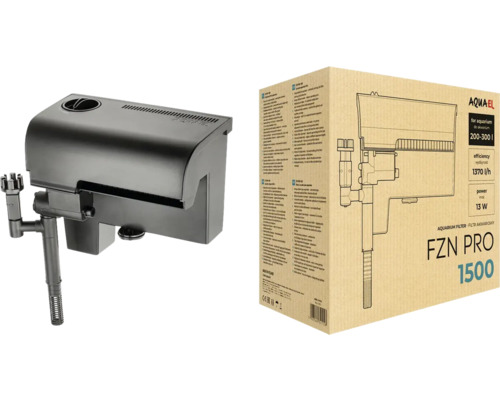 AQUAEL FZN PRO 1500 external filter, backpack filter, 13 W, approx. 1370 l/h, black
