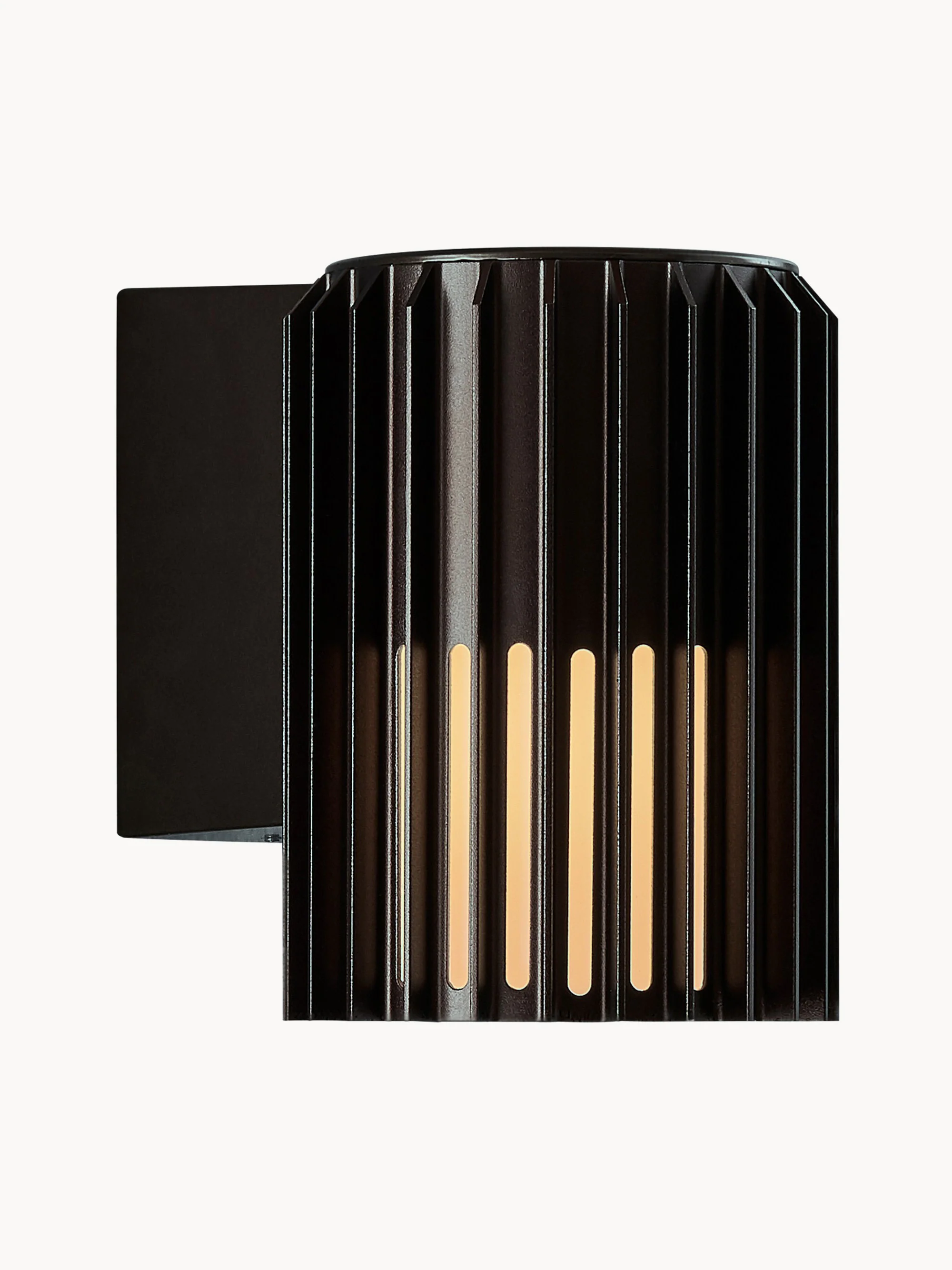 Westwing Collection Aludra outdoor wall light, Black