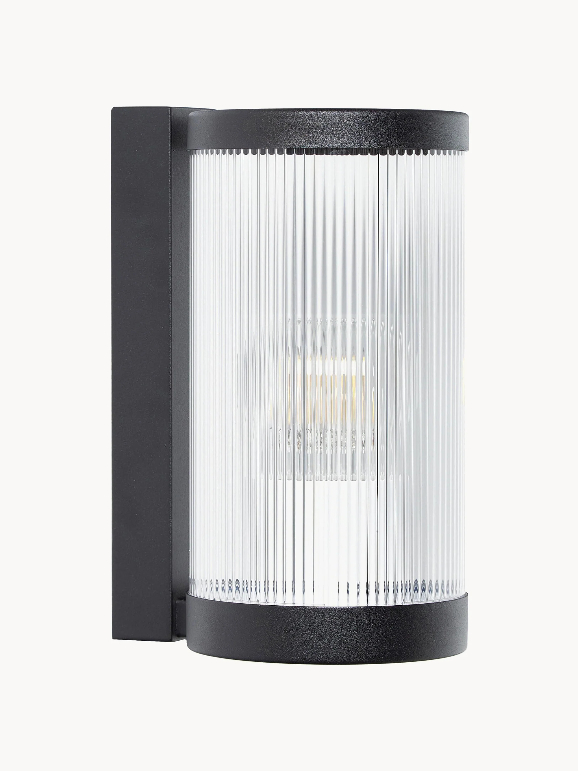 Westwing Collection Coupar outdoor wall light, Black